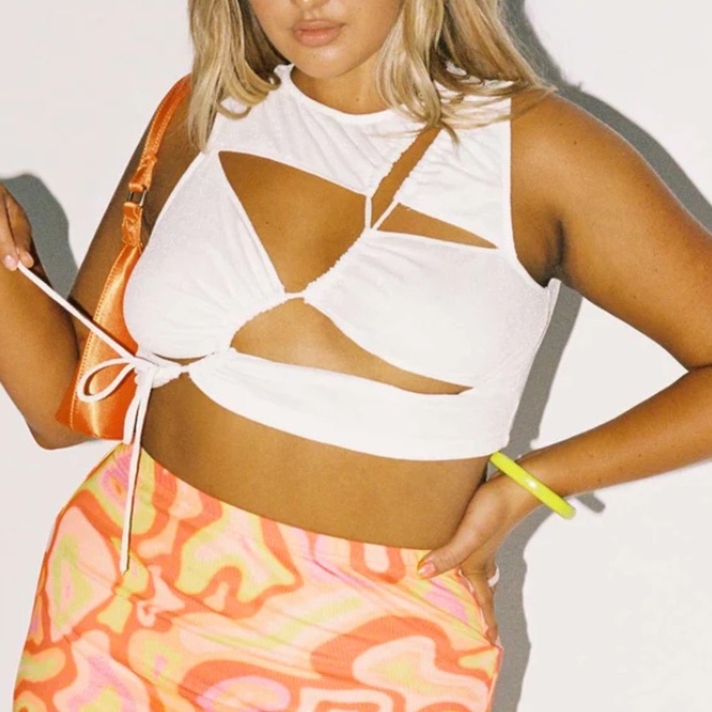 Princess Polly SOUL SEEKER TOP WHITE Size 6